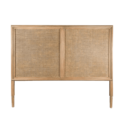 Ava Rattan Bedhead - Natural