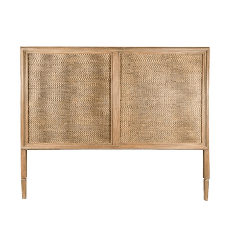 Ava Rattan Bedhead - Natural