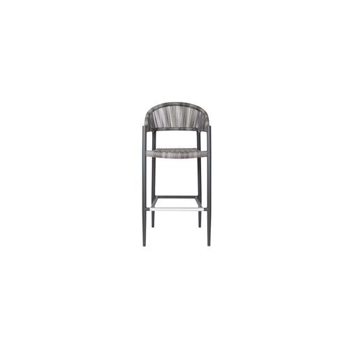 Parakeet Aluminium And Rattan Outdoor Patio Bar Chair
