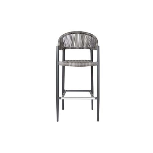 Parakeet Aluminium And Rattan Outdoor Patio Bar Chair