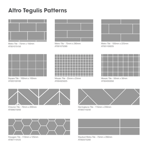 Altro Tegulis™ Tile-Effect Wall Panels