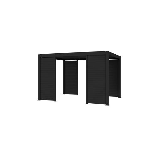 Atlantic & Caribbean Freestanding Pergola Tongue and Groove Privacy Screen
