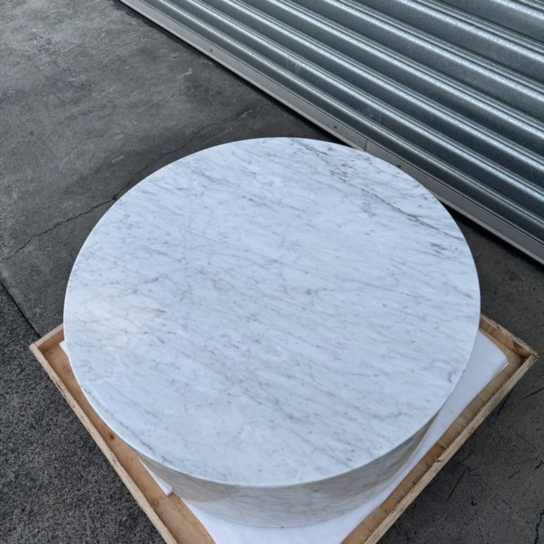 Rounded Coffee Table - Carrara Marble | Natural Stone Co.