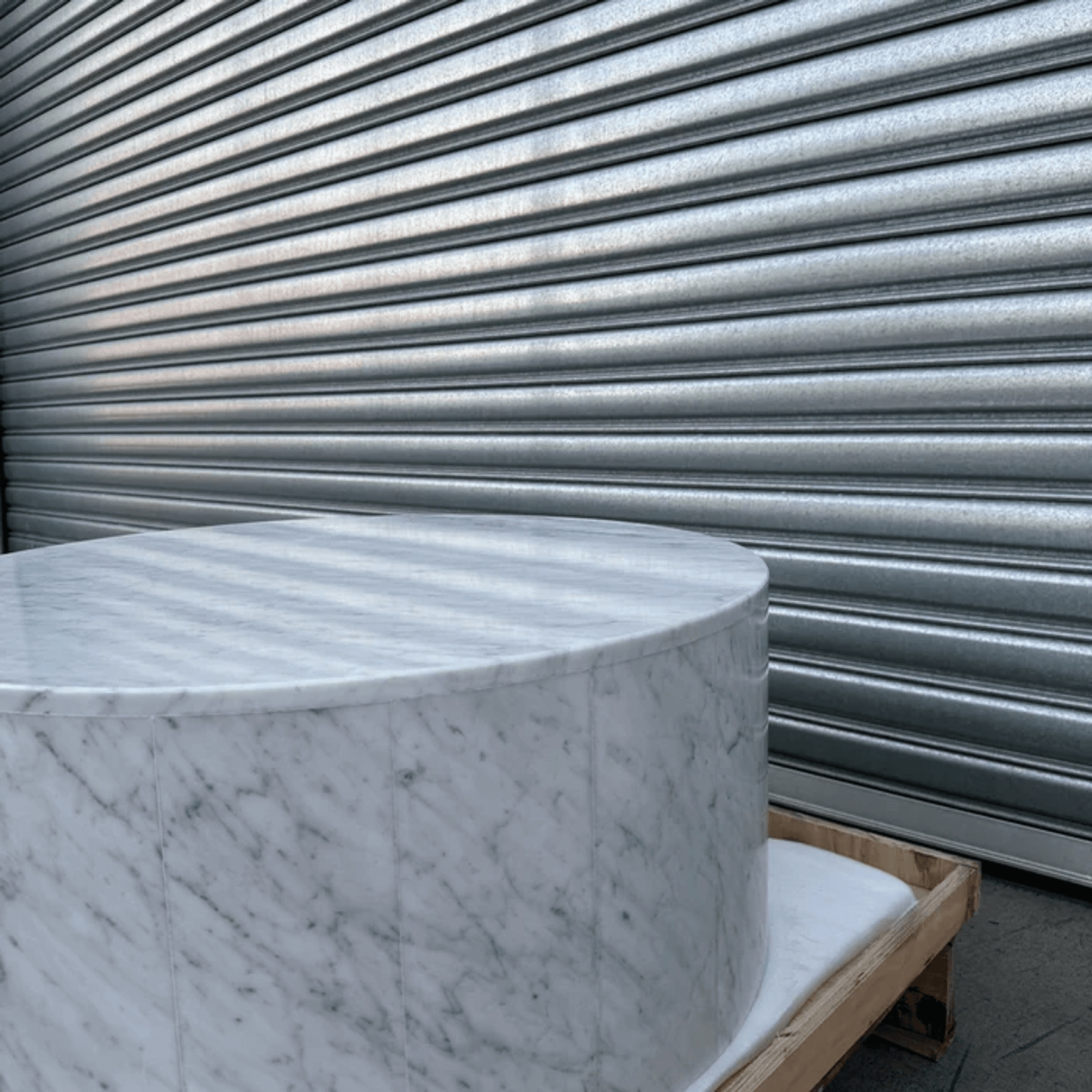 Rounded Coffee Table - Carrara Marble | Natural Stone Co.