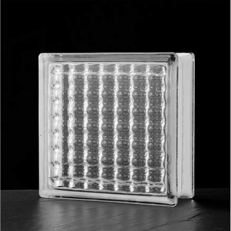 Crystal Grid Glass Block