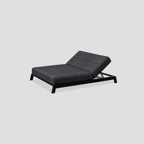 Piha Double Lounger - Black
