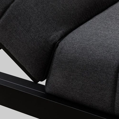 Piha Double Lounger - Black