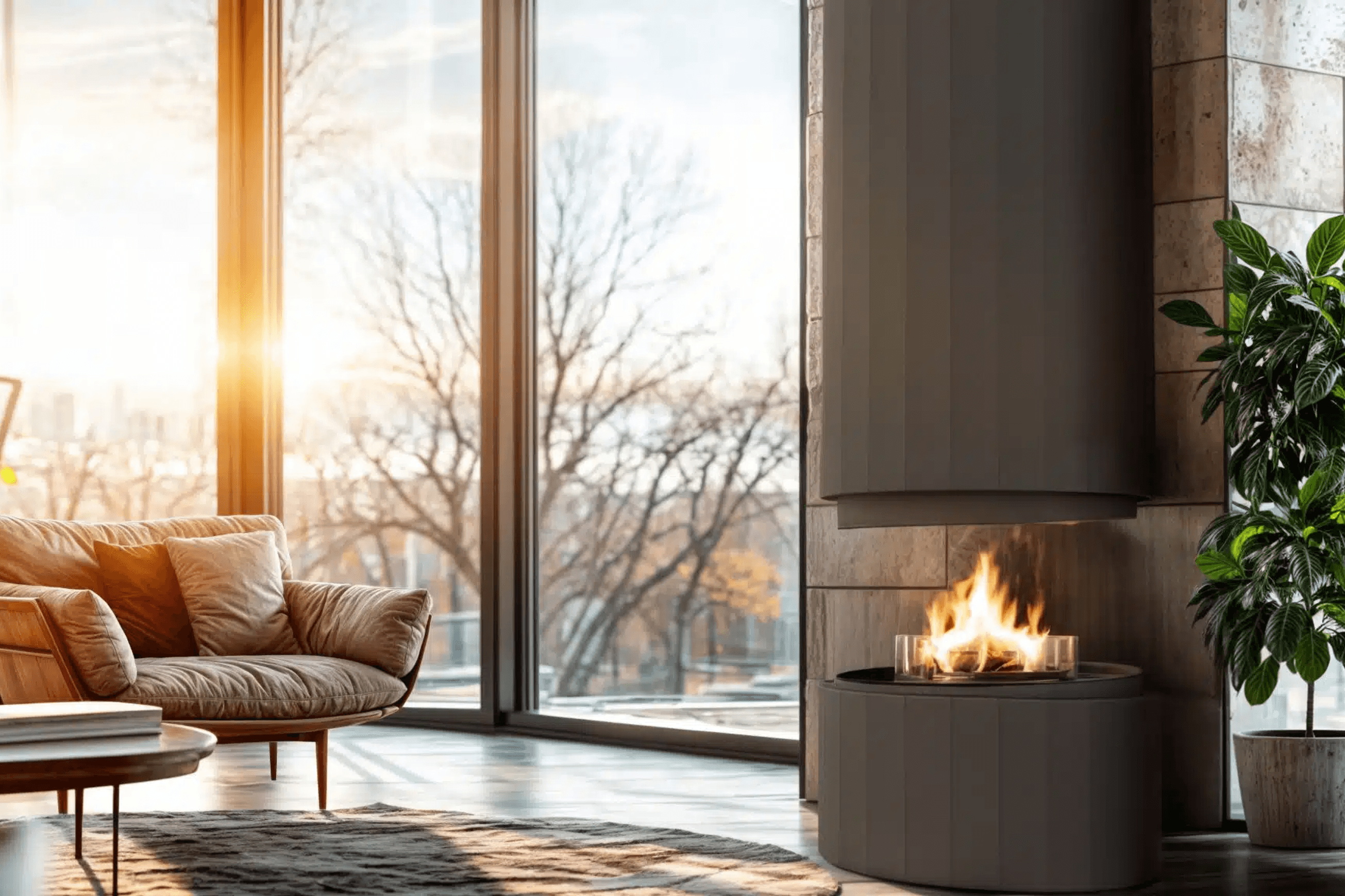 Pillar Suspended Fire