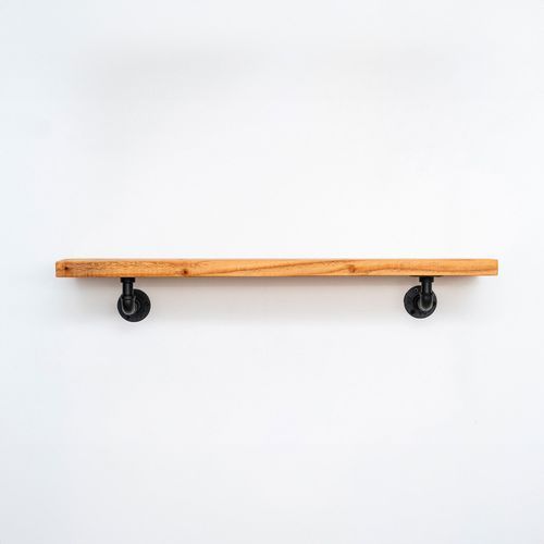 Rustic Pipe Bracket Shelf 170cm
