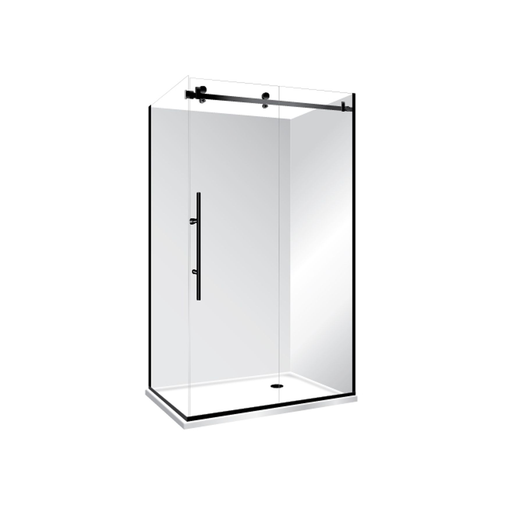 Premier Frameless 2 Sided Sliding Door Shower 1400×1000