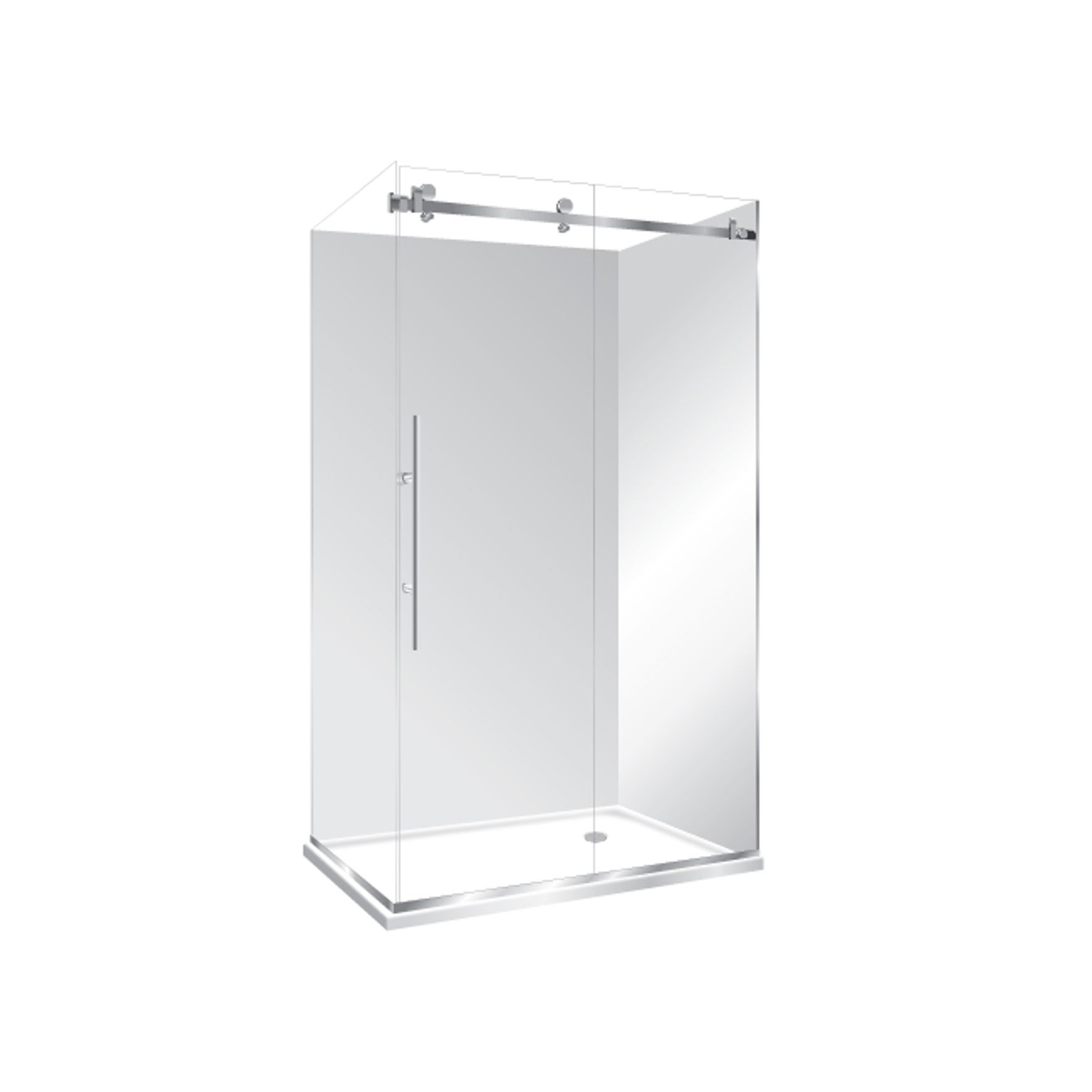 Premier Frameless 2 Sided Sliding Door Shower 1600×900