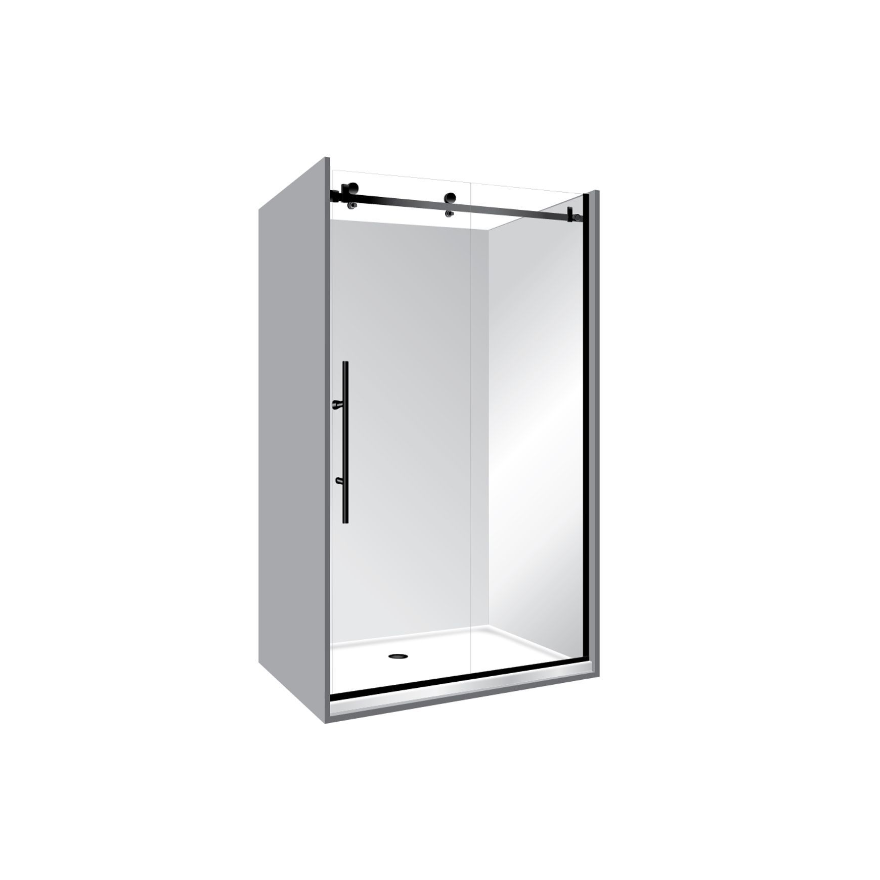 Premier Frameless Alcove Sliding Door Shower 900x1600x900