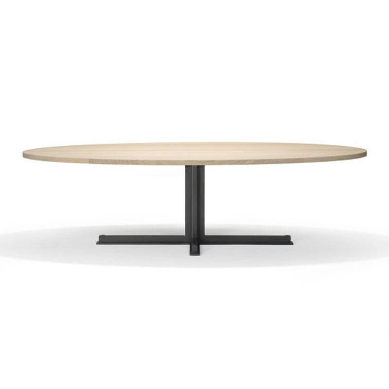 Cross Oval Dining Table