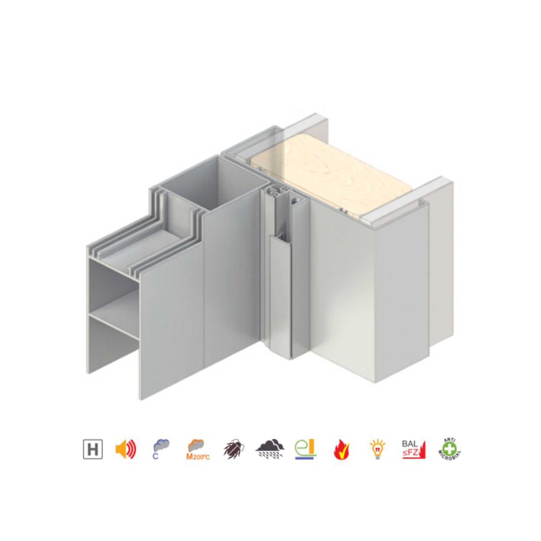 Raven RP10Si Acoustic and Smoke Door Stop Frame Seal Long Single Door A10SICLS