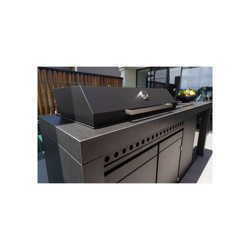 Artusi 2400mm Aperto Ascale Outdoor Kitchen Cabinet - Torano Statuario Stone