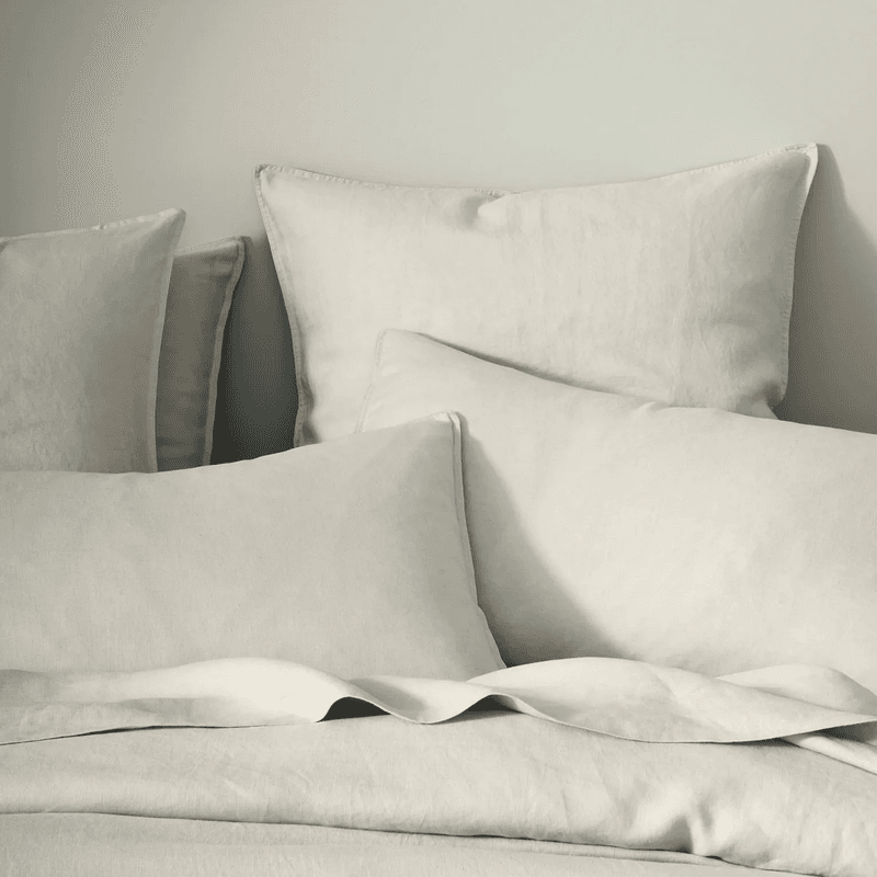 Ravello Pillowcase Pair - Bone | Standard, King or Euro Size