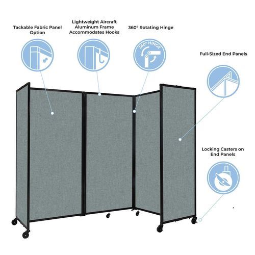 Room Divider 360 Folding Office Partition