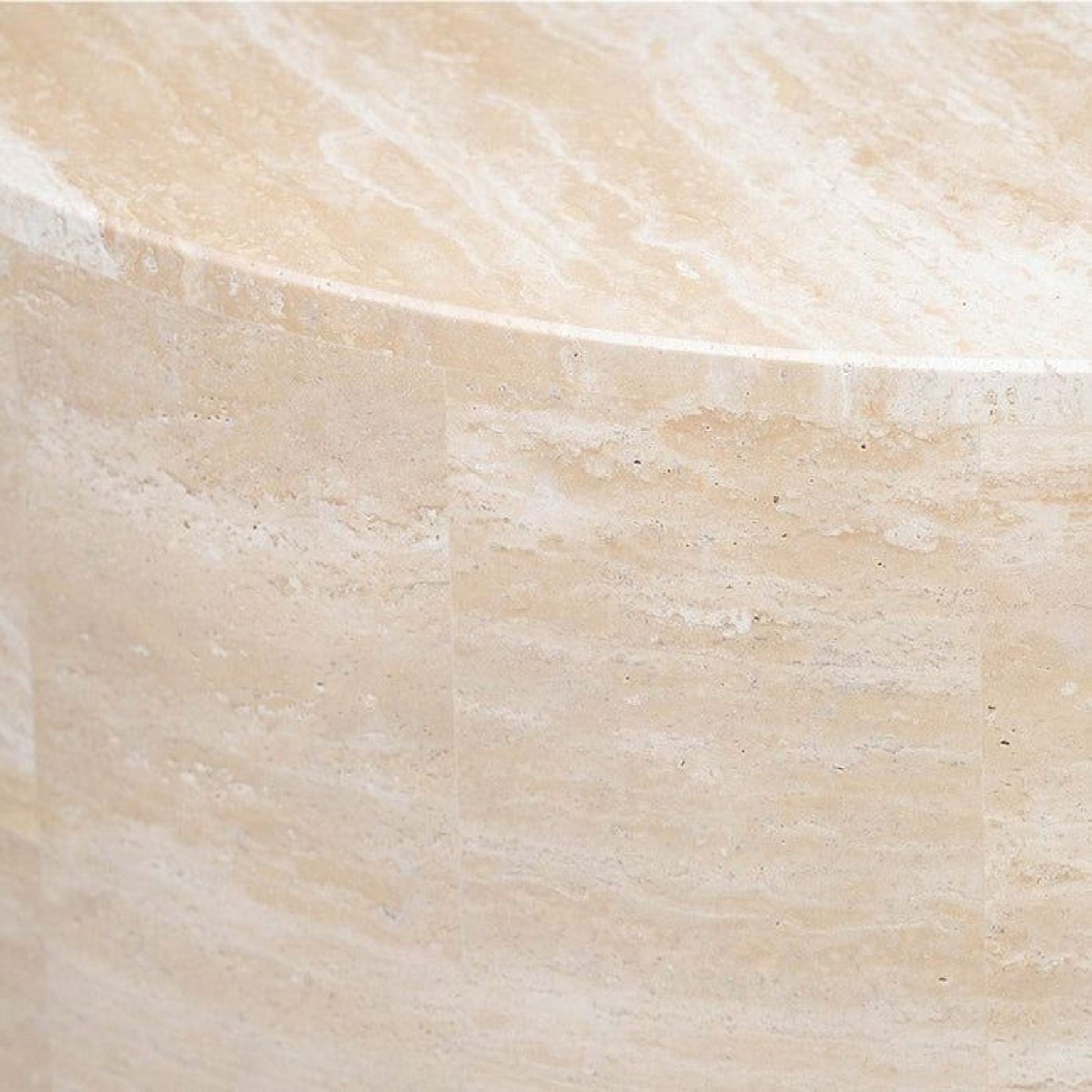 Rounded Coffee Table - Travertine | Natural Stone Co.