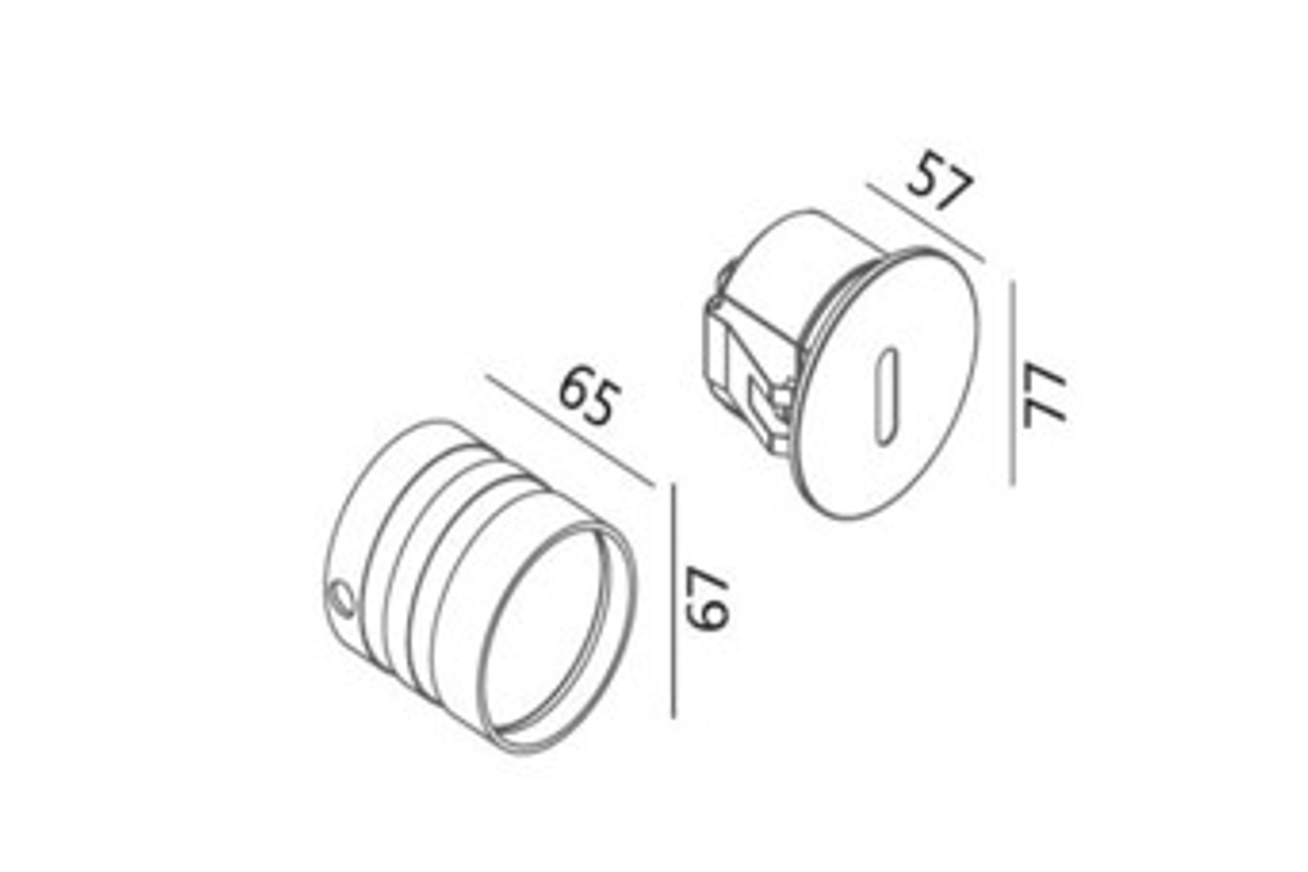 Round Slot Foot Light