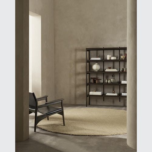 Baya Dorset NZ Wool Round Floor Rug - Biscuit