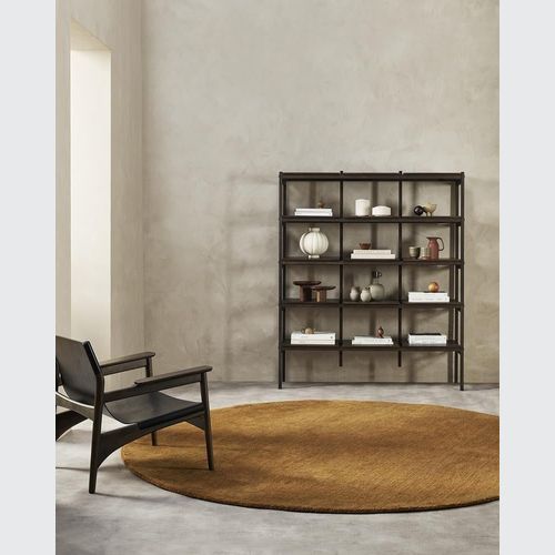 Baya Sandringham 100% NZ Wool Round Rug - Pecan