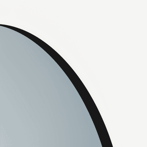 Round Mirror | Matte Black