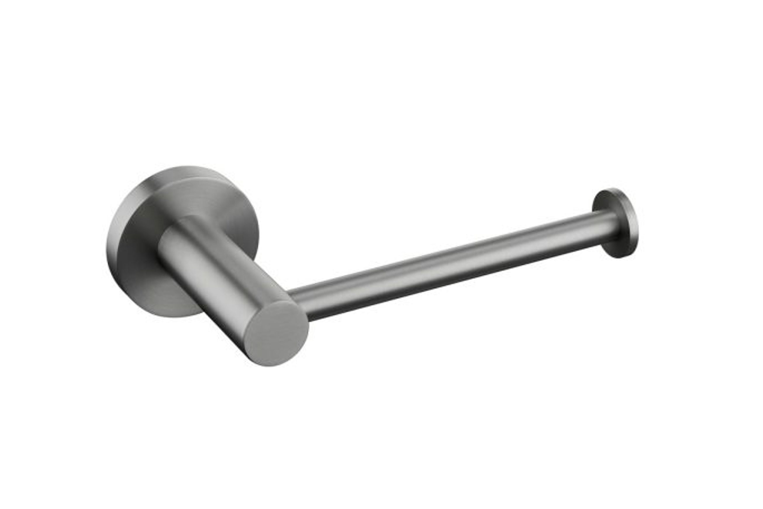 Round Tube Stainless Steel 1908 Toilet Roll Holders Gun Metal