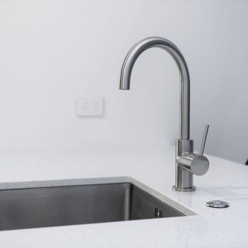 Gooseneck Swivel Mixer Clas31 Brushed Nickel