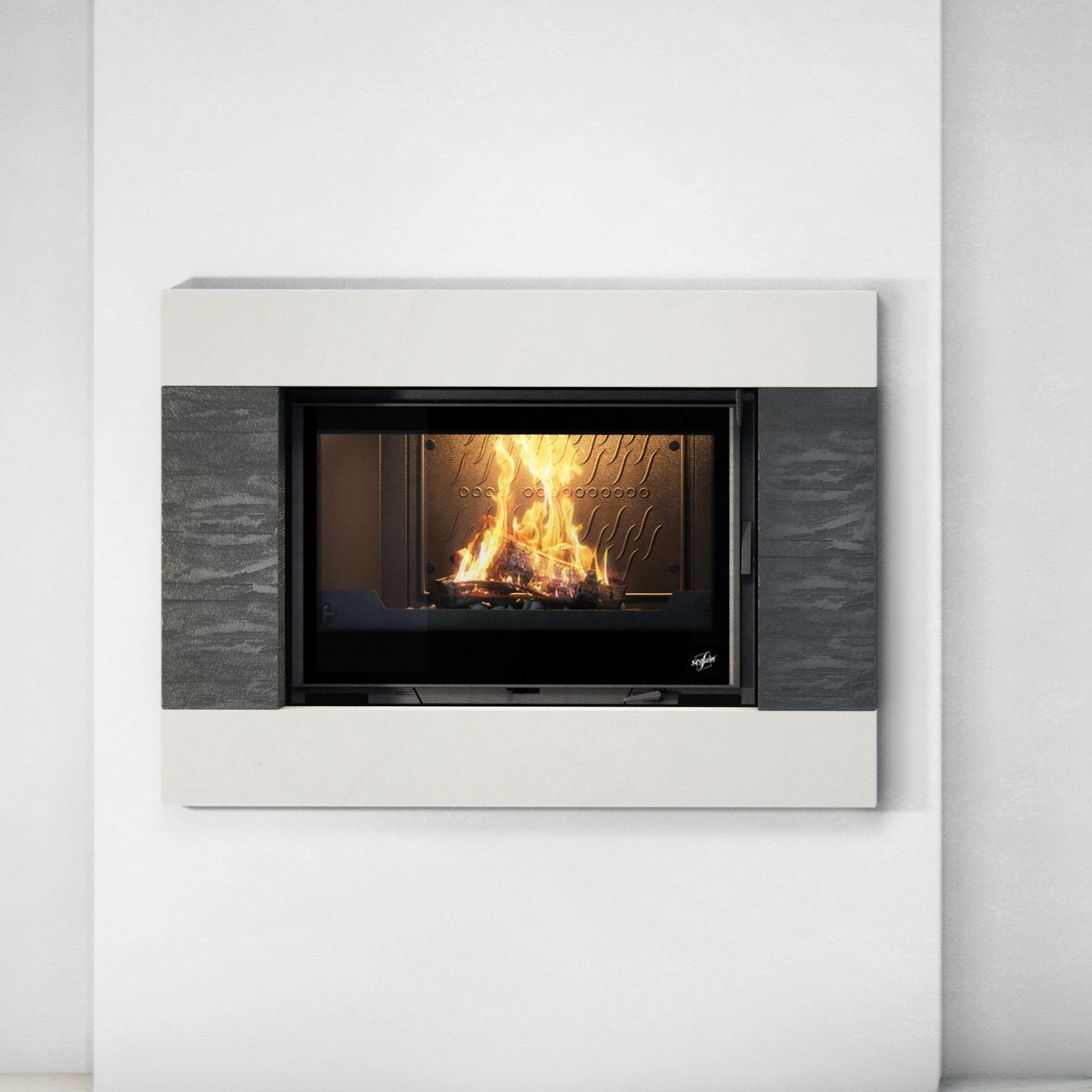 Seguin Europa 7 Blackline Cast Iron Fireplace