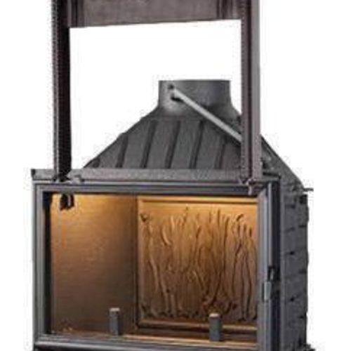 Seguin Europa 7 Cast Iron Fireplace Lift Door