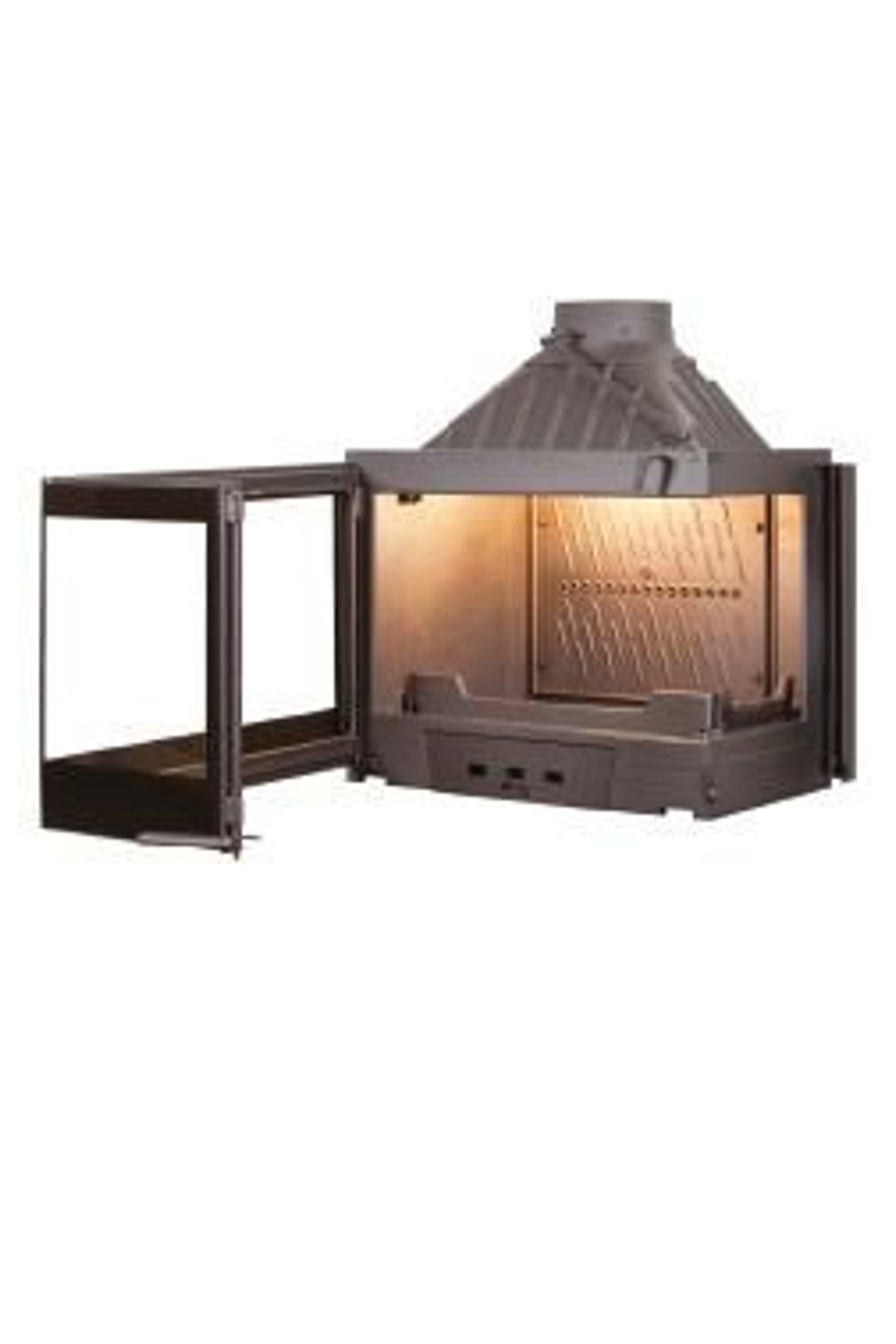 Seguin Europa 7 Right Hand Corner Cast Iron Fireplace
