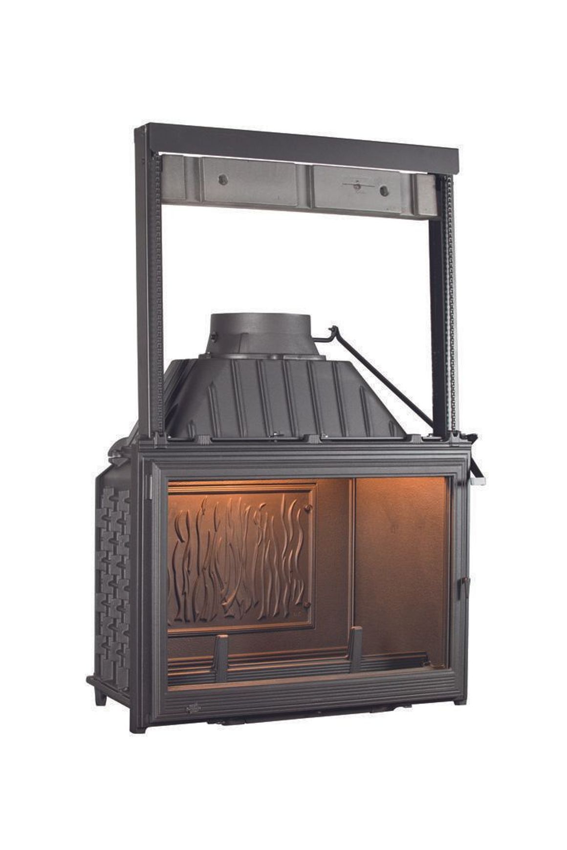 Seguin Super 9 Cast Iron Fireplace Lift Door