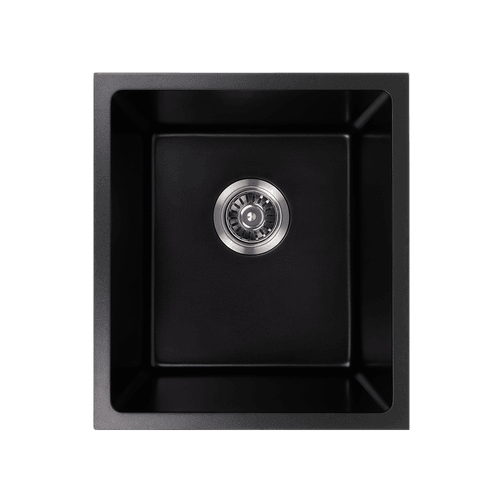 Cynthia 396x446 Black Granite Single Bowl Sink