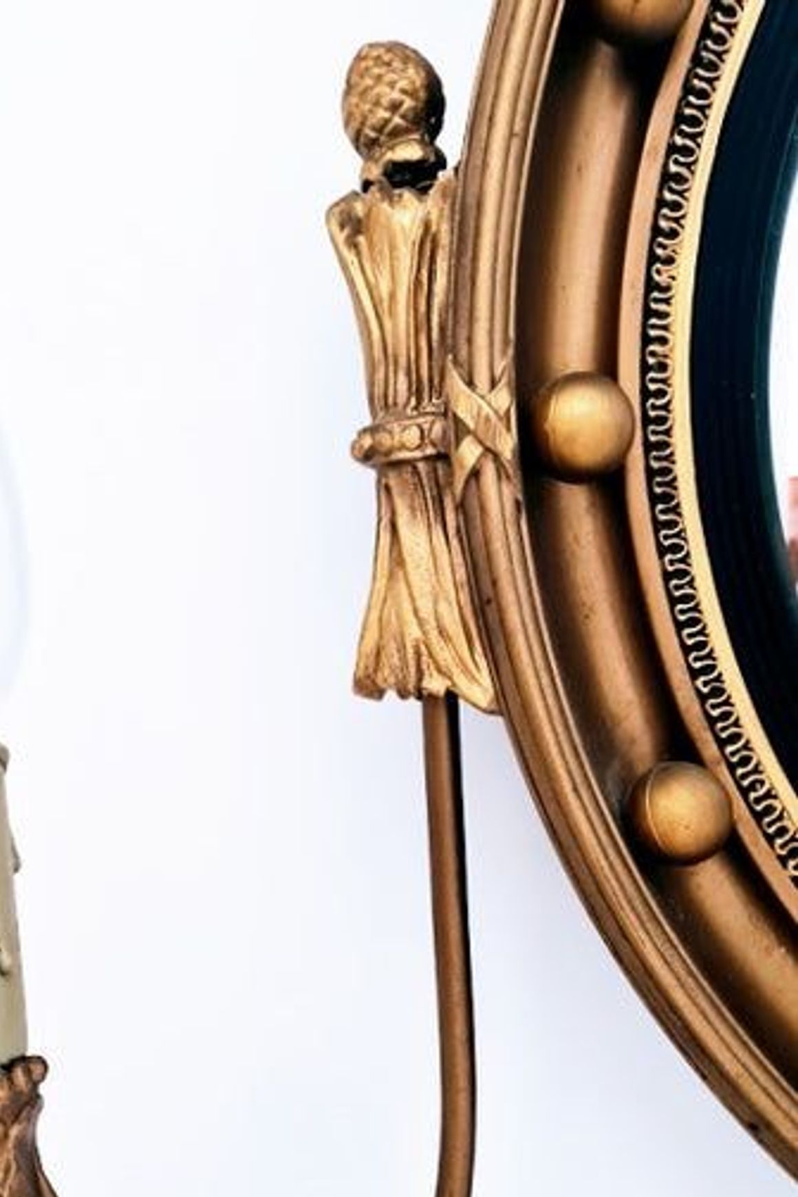 George IV Style Gilt Framed Convex Mirror
