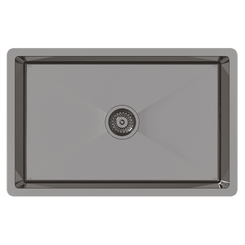 Brushed Gunmetal Avisa 700x450 Large Single Bowl Sink