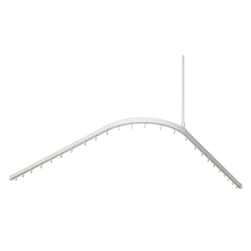 Shower Track - 1600 x 1600 Powder Coated White