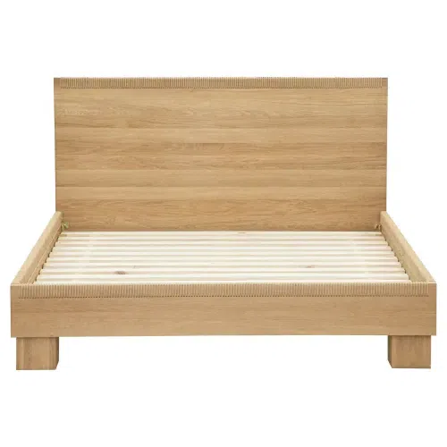 Weave Queen Bed - Oak