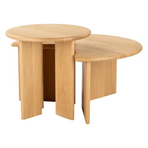 Fragment Nesting Coffee Table Set - Oak