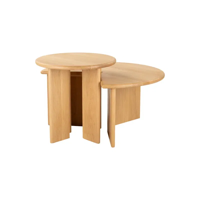 Fragment Nesting Coffee Table Set - Oak