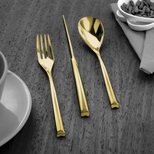 H-Art PVD Gold 24 Piece Cutlery Set