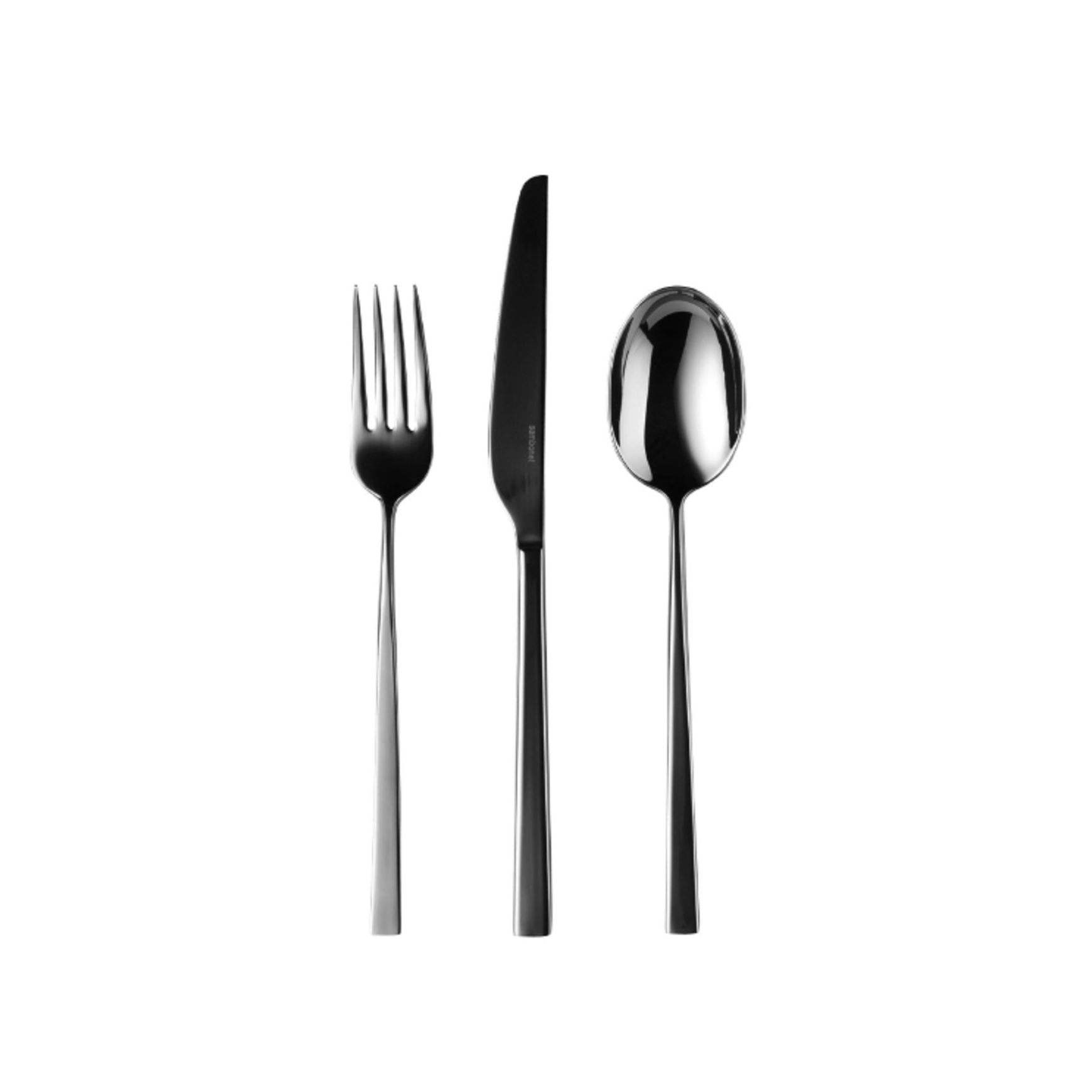Linea Q PVD Black 58 Piece Cutlery Set