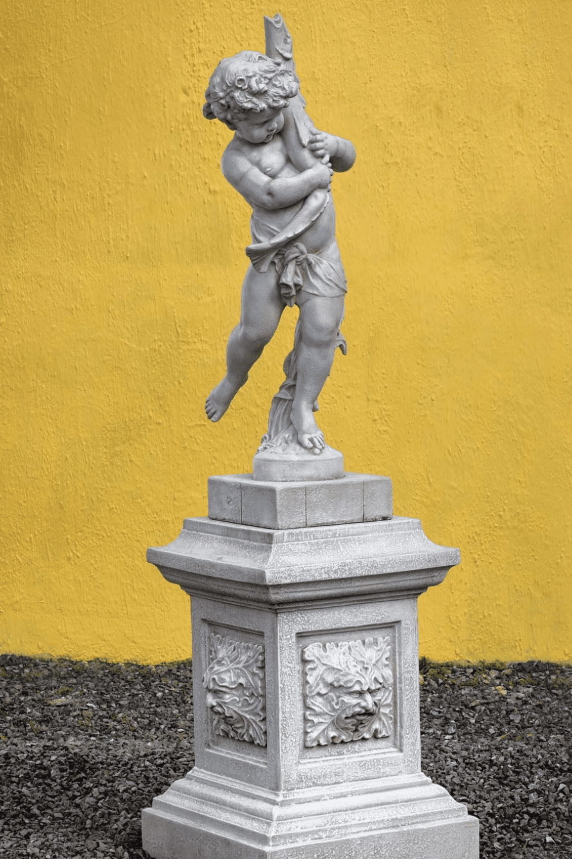 Boy with Fish on Plinth