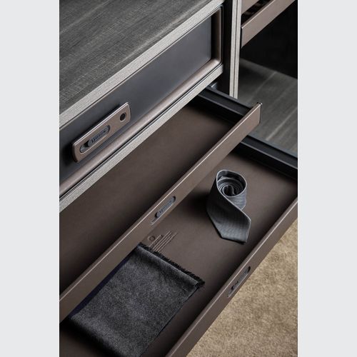 Basistem Lugano Leather Bottom Storage