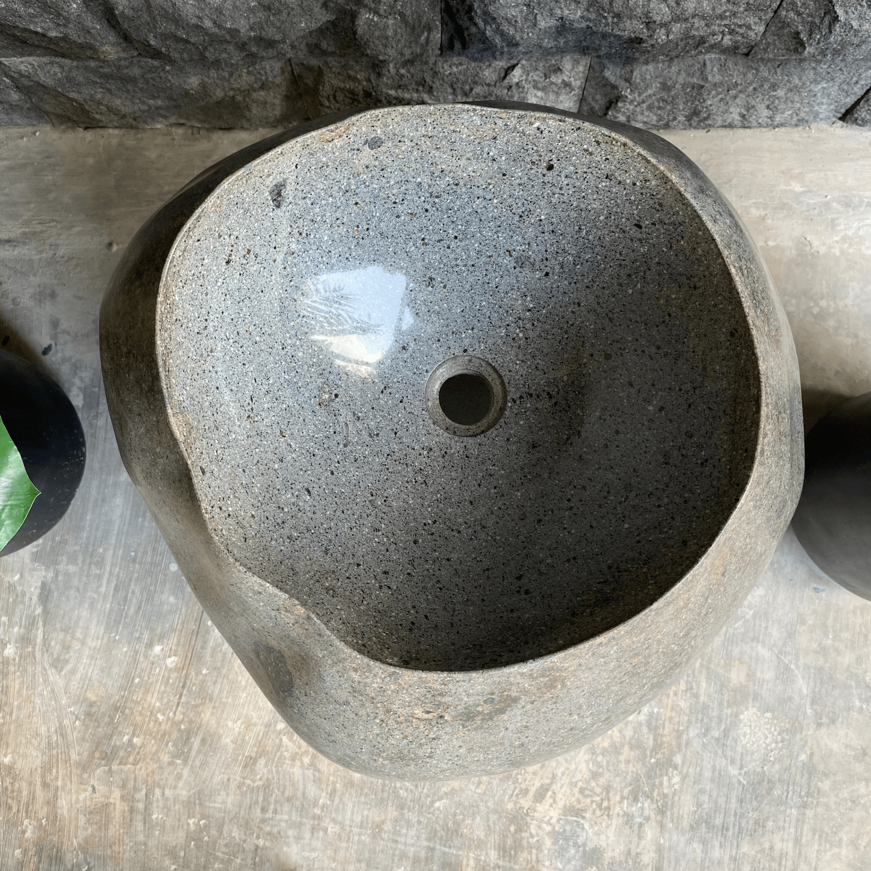 Natural Pedestal Stone Basin