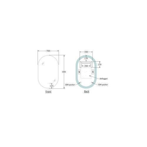 Solace Oval Led Mirror