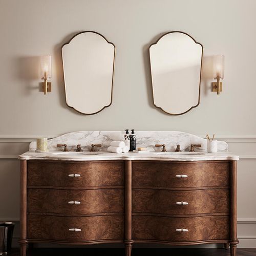 Soho Home | Valerie Double Vanity | Arabescato Marble