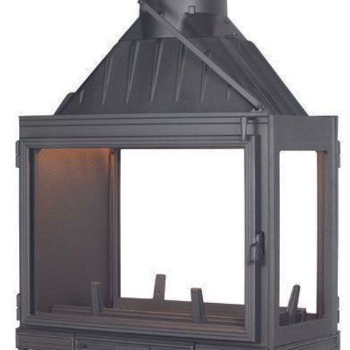 Seguin Multivision 8000 3 Sided Cast Iron Fireplace