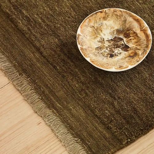 Weave Home Silvio Floor Rug - Oakmoss | NZ Wool | Two Sizes