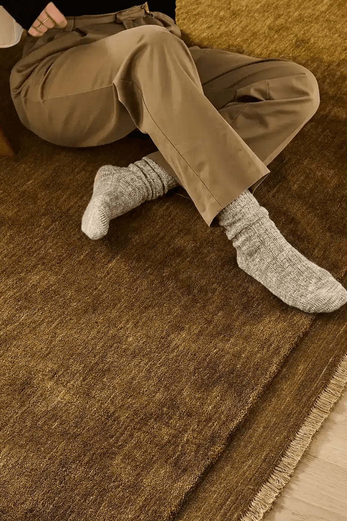 Weave Home Silvio Floor Rug - Oakmoss | NZ Wool | Two Sizes