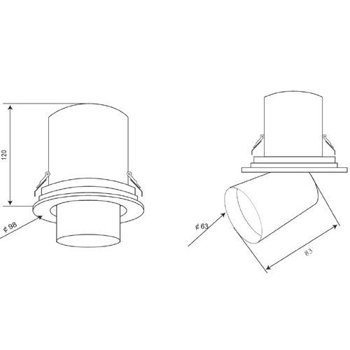 Round Snoot Downlight 12W